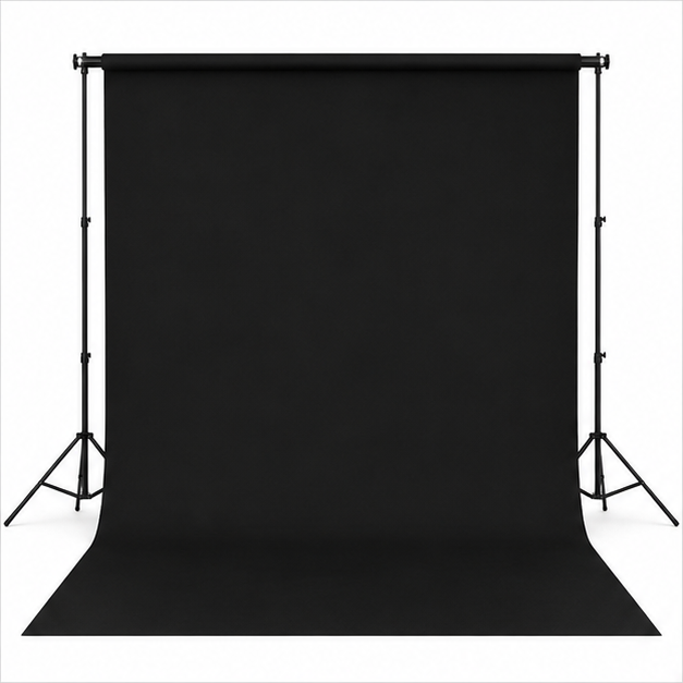 Sfondo Fotografico Nero 1,5 X 2M