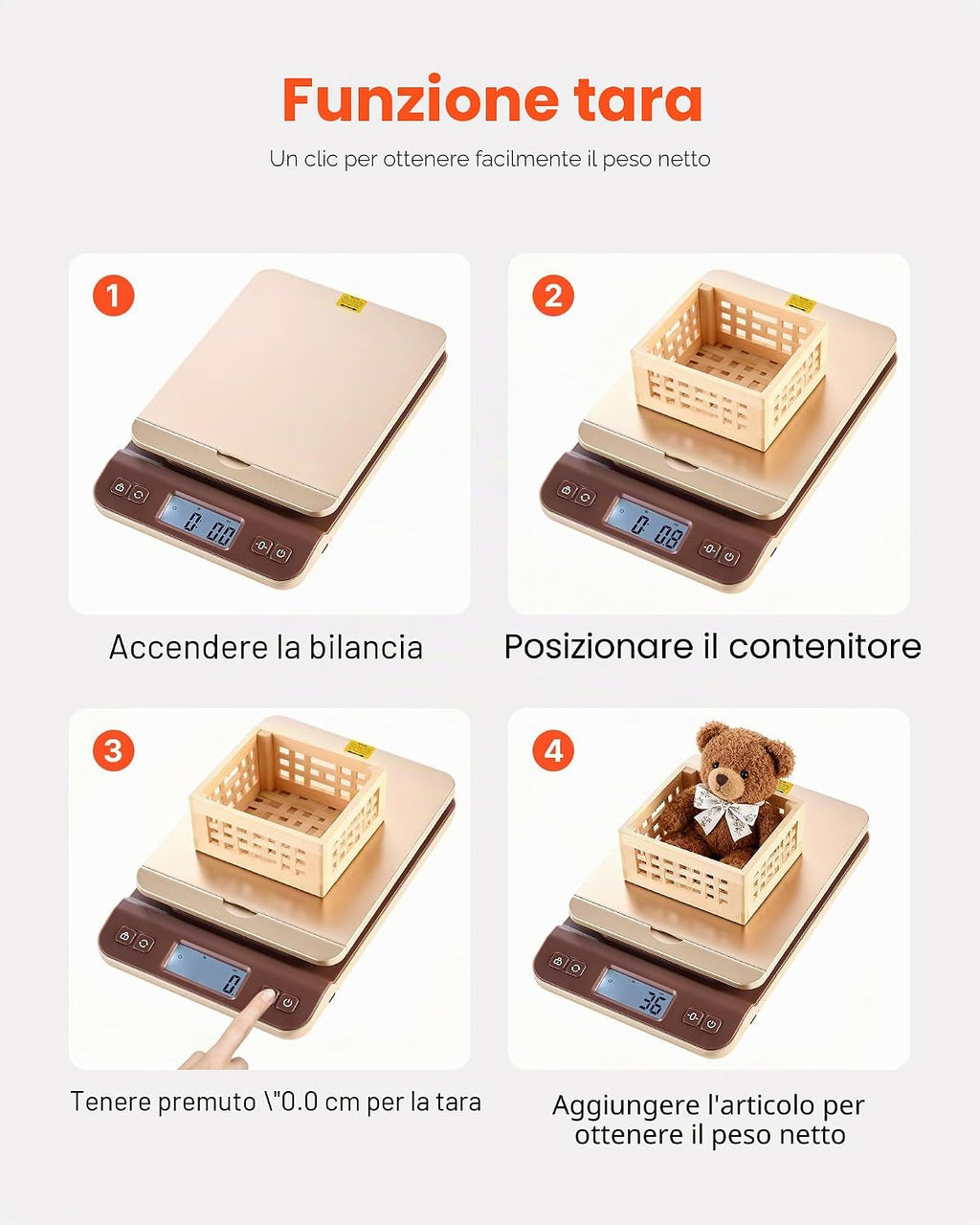 Bilancia Postale Digitale Alta Precisione Da 2 G, Bilancia per Pacchi Postale Commerciale Da 40 Kg, Design Con Supporto Ribaltabile E Facile Calibrazione, Adatta per Uso Domestico E in Ufficio