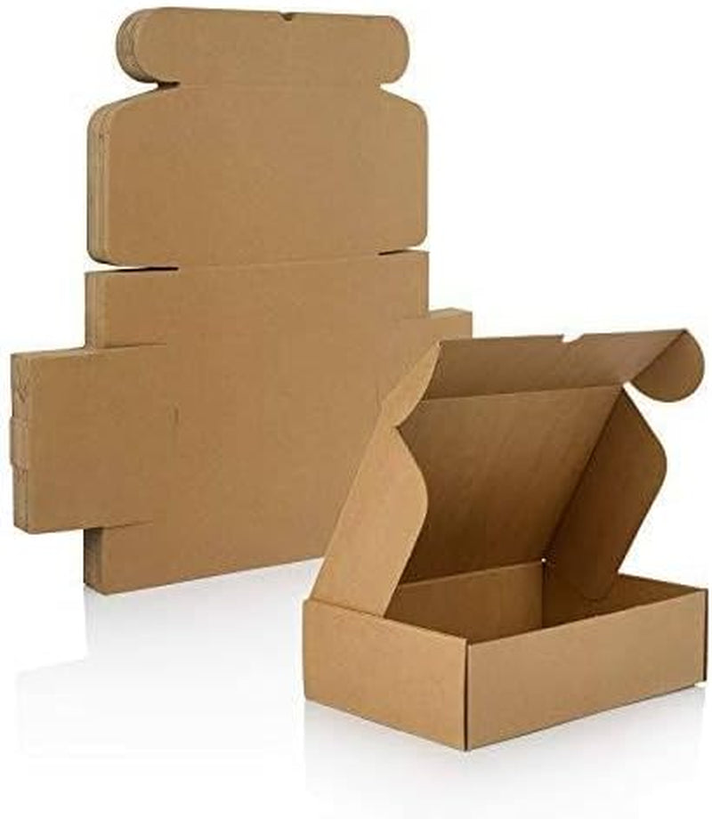 10 Scatole Fustellate Automontanti Avana – 14X14X16 Cm – Scatole in Cartone per Spedizioni, E-Commerce, Imballaggi