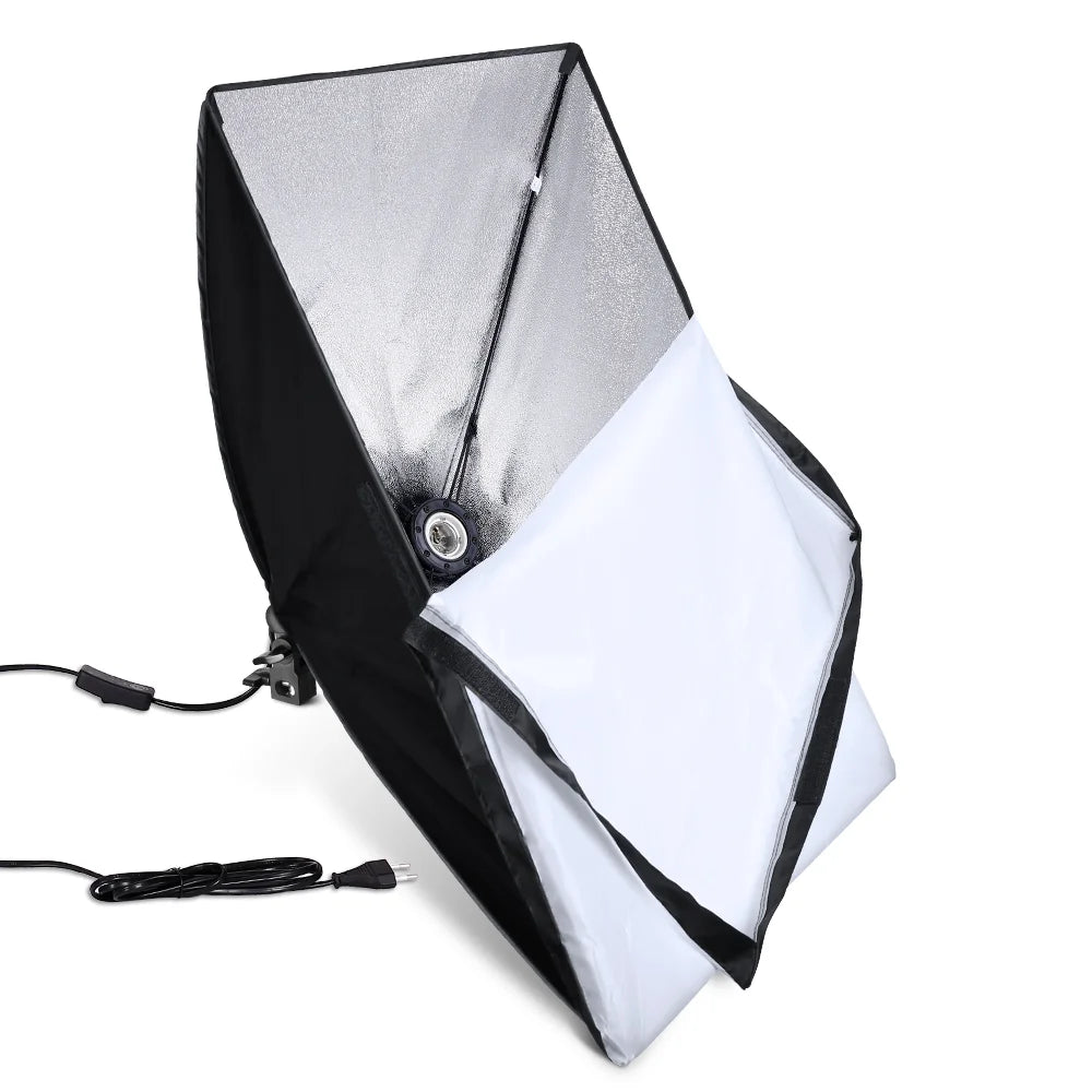 Photography Softbox Lighting Kits 50X70Cm Professional Continuous Light System Soft Box for Photo Studio Equipment