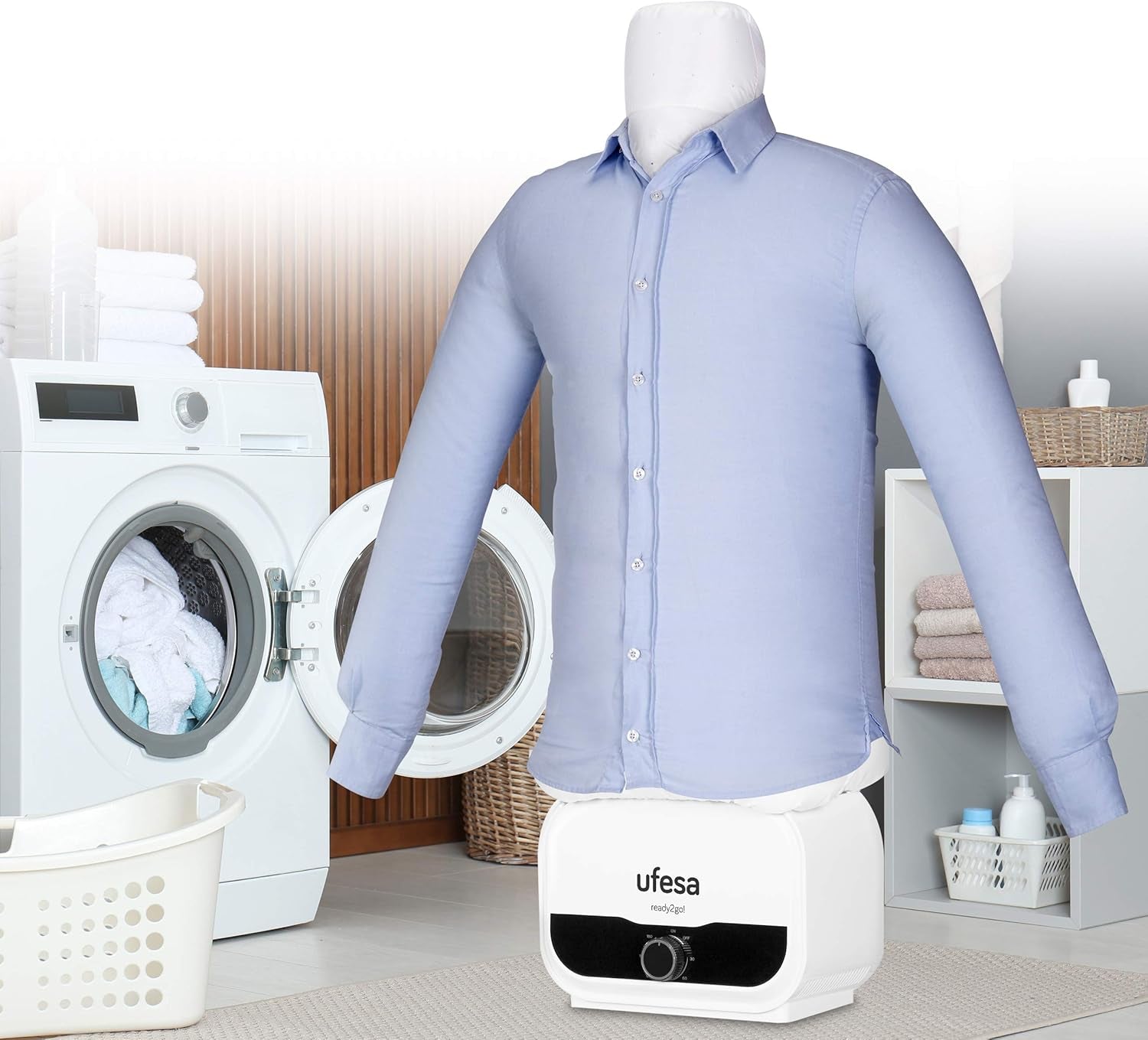 SV1200 Manichino, Stira Camice Automatico, Stiratore Verticale 1200 W, Deodora E Neutralizza Odori, Timer 3 Ore, Taglie Da S a XXL