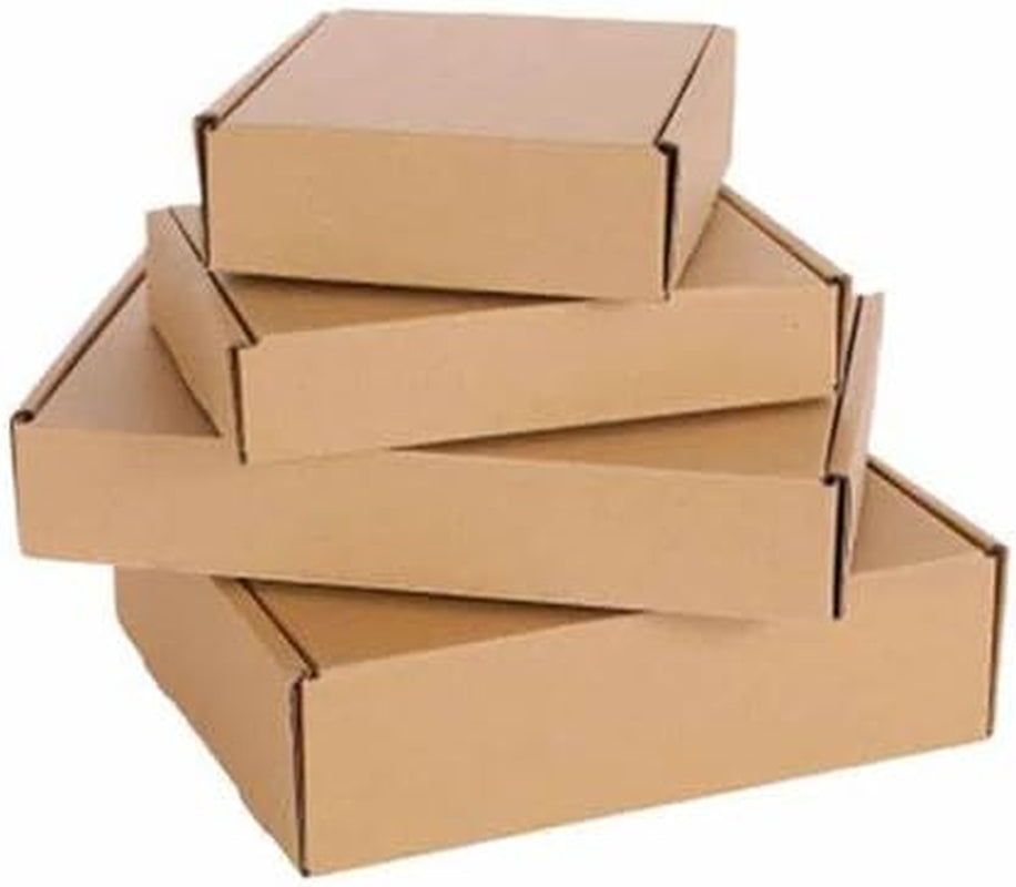 10 Scatole Fustellate Automontanti Avana – 14X14X16 Cm – Scatole in Cartone per Spedizioni, E-Commerce, Imballaggi