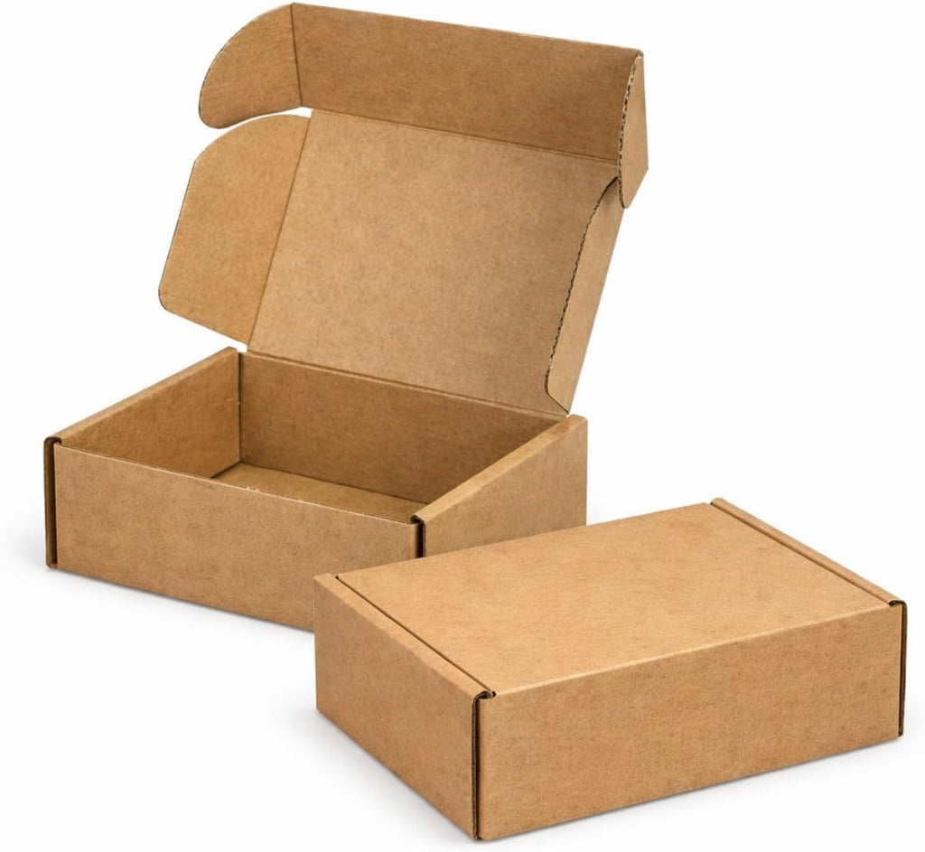 10 Scatole Fustellate Automontanti Avana – 14X14X16 Cm – Scatole in Cartone per Spedizioni, E-Commerce, Imballaggi