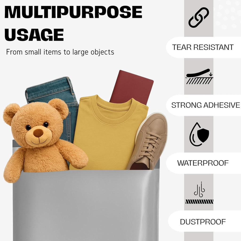 ® Buste per Spedizioni Plastica Set Da 20 Pezzi -S- 20X30 Cm Sacchetti Spedizione Autoadesivi E Opaque I Buste Plastica Richiudibili per Abbigliamento I Imballaggio Trasporto Logistica
