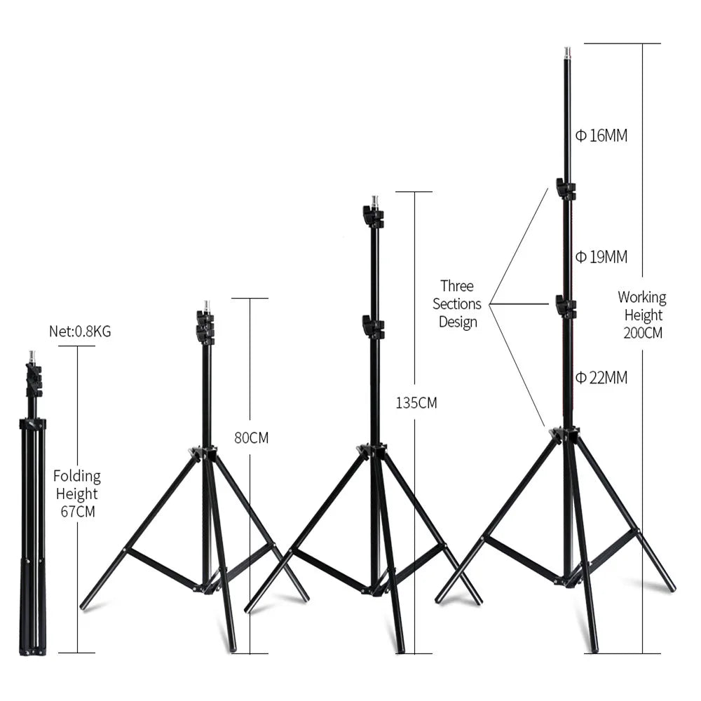 Photography Softbox Lighting Kits 50X70Cm Professional Continuous Light System Soft Box for Photo Studio Equipment